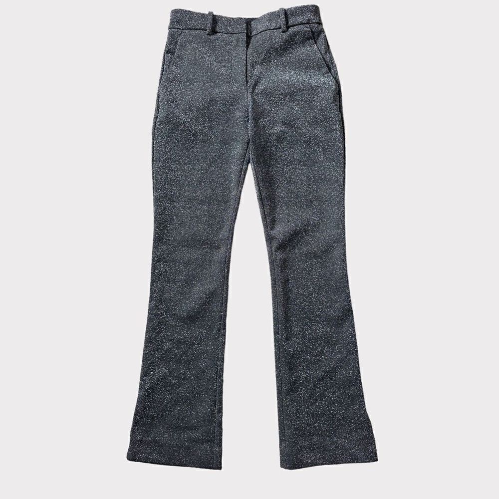 Sparkly grey trouser dress pants